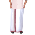 Dobby Design Border Dhotis